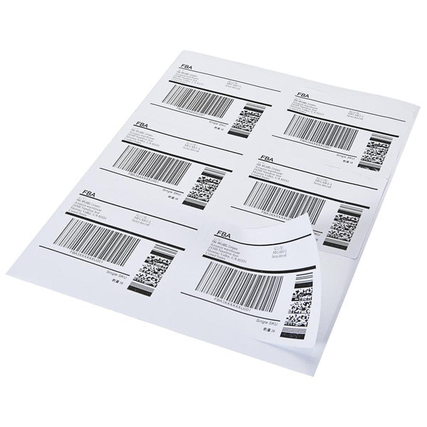 BESTEASY 6 up 3-1/3 X 4 Sticker Labels Shipping Address Labels for Laser/Ink Jet Printer