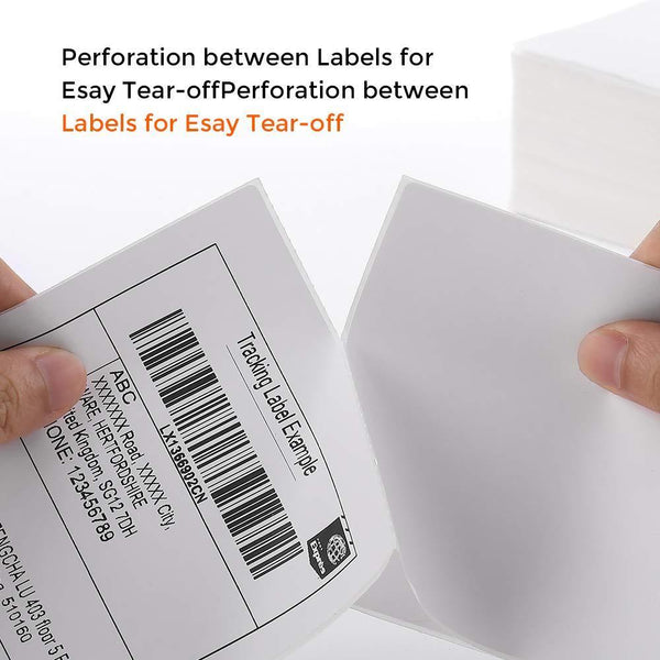 BESTEASY Thermal Labels, Fanfold Labels, Commercial Grade Shipping Labels for Direct Thermal Printer