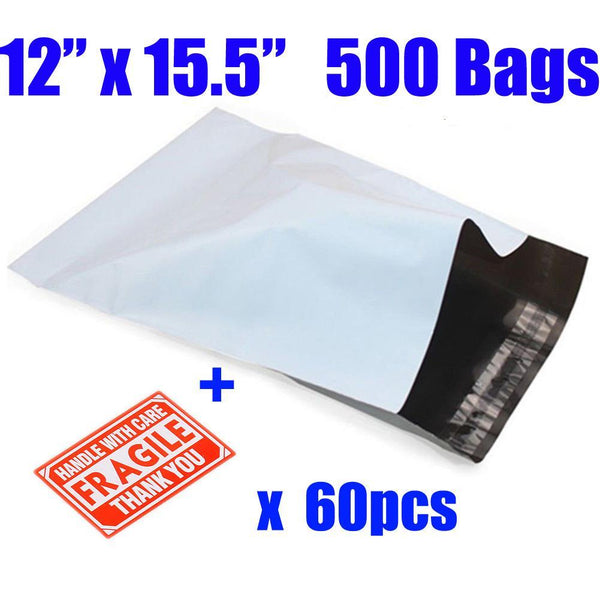 BESTEASY Poly Mailers Shipping Envelopes Bags, 12 x 15.5 - inches